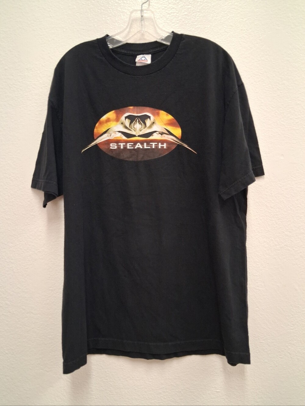 Vintage 2005 Stealth Movie Shirt Mens XL Black Y2K Promo Rare Navy Fighter Jet
